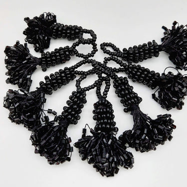 Black Bead Tassels Latkan, Indian Latkans, Sewing Latkans
